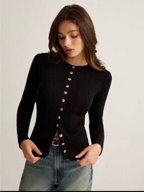 Commense Knit Sweater Cartigan NWT